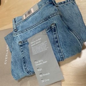 Everlane 90s cheeky jean (ankle), size 28